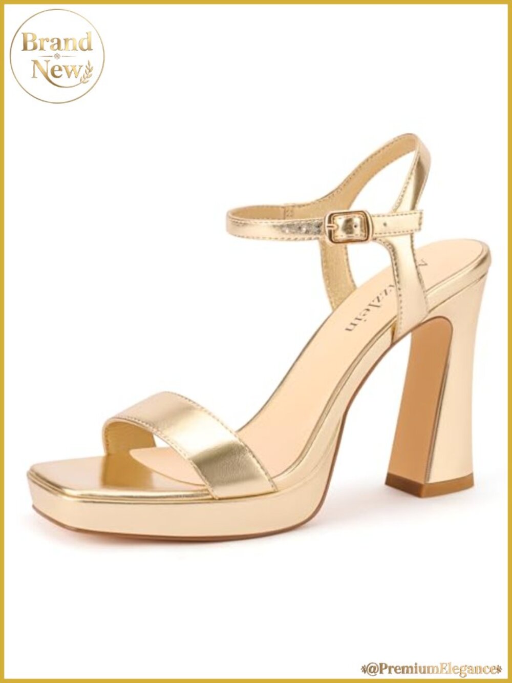 Womens Platform Chunky High Heel Sandals with Ankle Strap